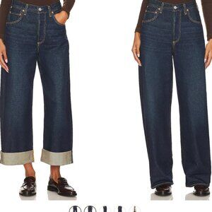 Citizens of Humanity Ayla Baggy Cuffed Crop Jeans in Bravo Size 28